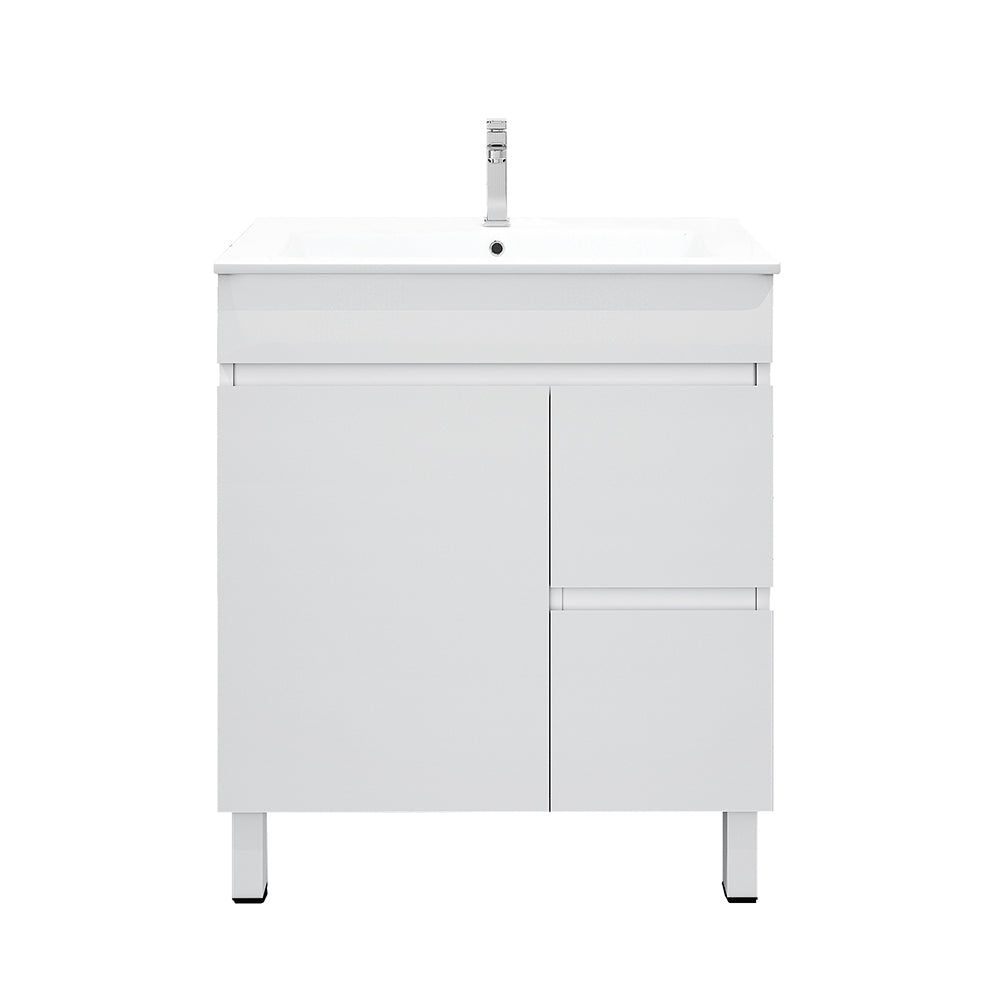 750mm PVC Slim Freestanding Vanity (RHD)