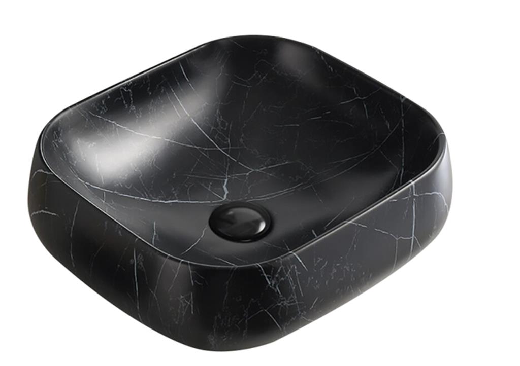 Art Basin, Matte Black Marble