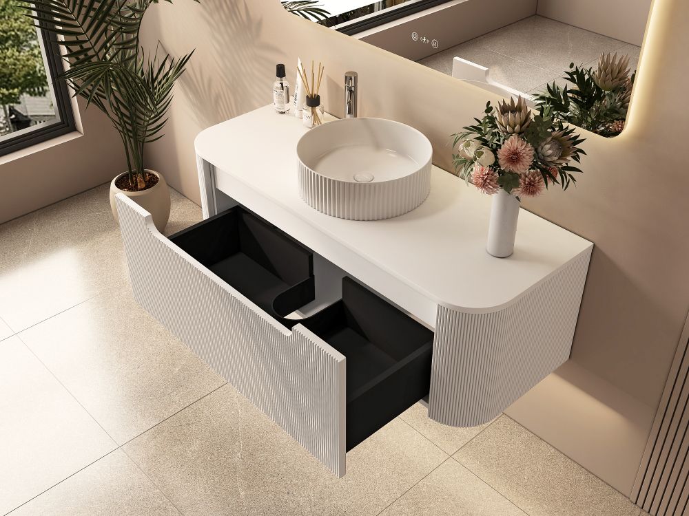1200mm Wall-Hung Cabinet - Matt White