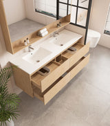 1500mm Wall-Hung Vanity - Tas Oak