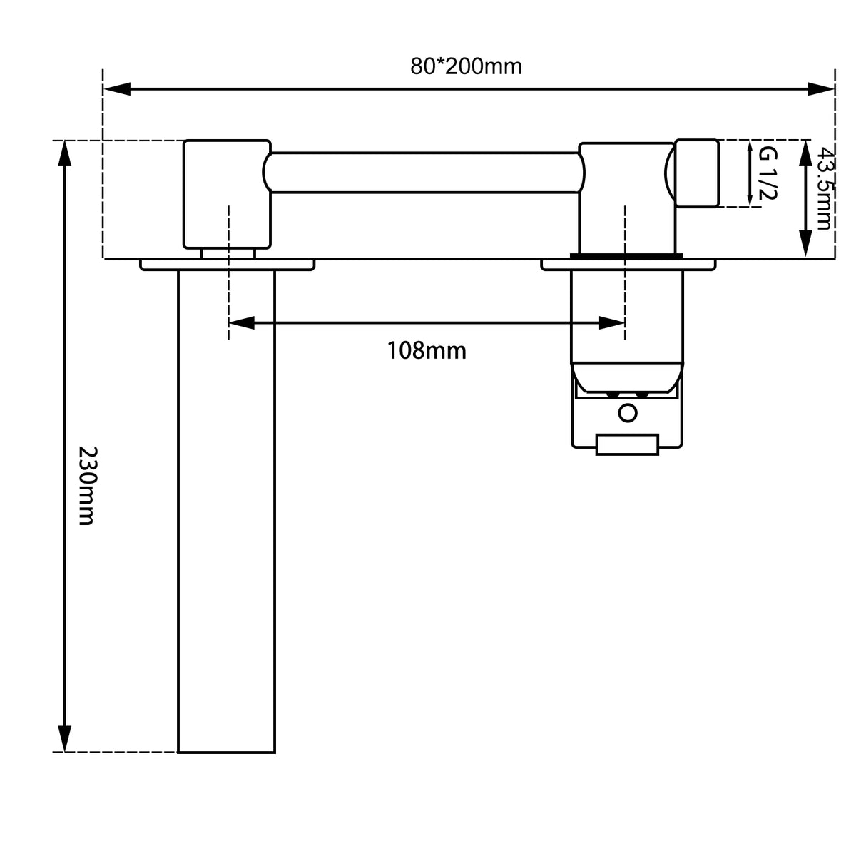BLAZE - Chrome Spout Mixer