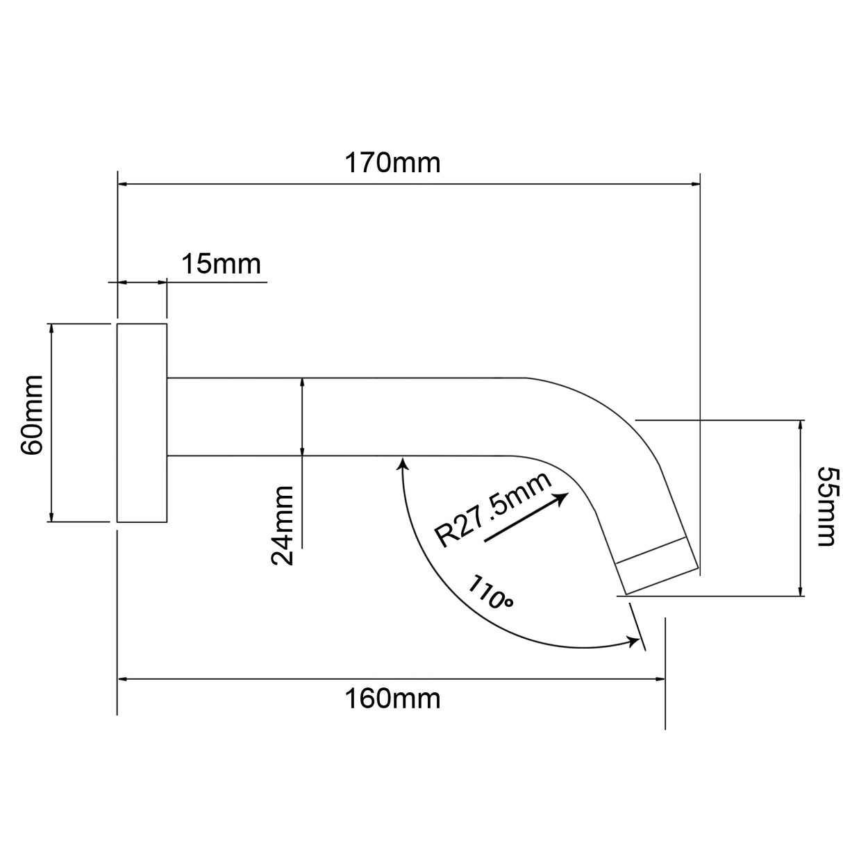 LUCID PIN - Brushed Nickel Spout