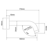 LUCID PIN - Brushed Nickel Spout
