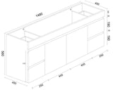 1500mm PVC Wall-Hung Vanity