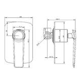 ESPERIA - Brushed Nickel Wall Mixer