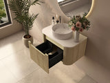 750mm Wall-Hung Cabinet - Bur Oak