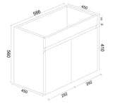 600mm PVC Wall-Hung Vanity