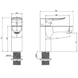 Chrome Basin Mixer