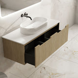 1200mm Wall-Hung Cabinet - Natural Oak