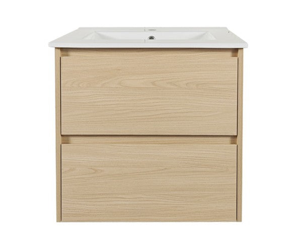 600mm Wall-Hung Vanity - Tas Oak