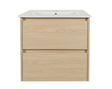 600mm Wall-Hung Vanity - Tas Oak