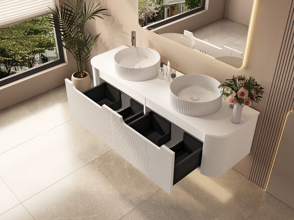 1500mm Wall-Hung Cabinet - Matt White