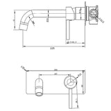 LUCID PIN - Black Spout Mixer