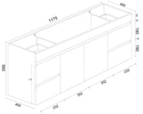 1200mm PVC Wall-Hung Vanity
