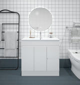 900mm PVC Slim Freestanding Vanity (RHD)