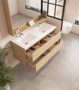 1200mm Wall-Hung Vanity - Tas Oak