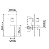 IVANO - Chrome Diverter Mixer