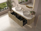 1500mm Wall-Hung Cabinet - Bur Oak