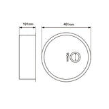 460mm White Granite Single Bowl Kitchen Sink