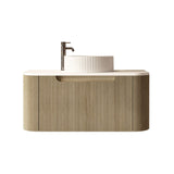750mm Wall-Hung Cabinet - Bur Oak