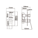 RUSHY - Chrome Diverter Mixer