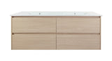 1500mm Wall-Hung Vanity - Tas Oak