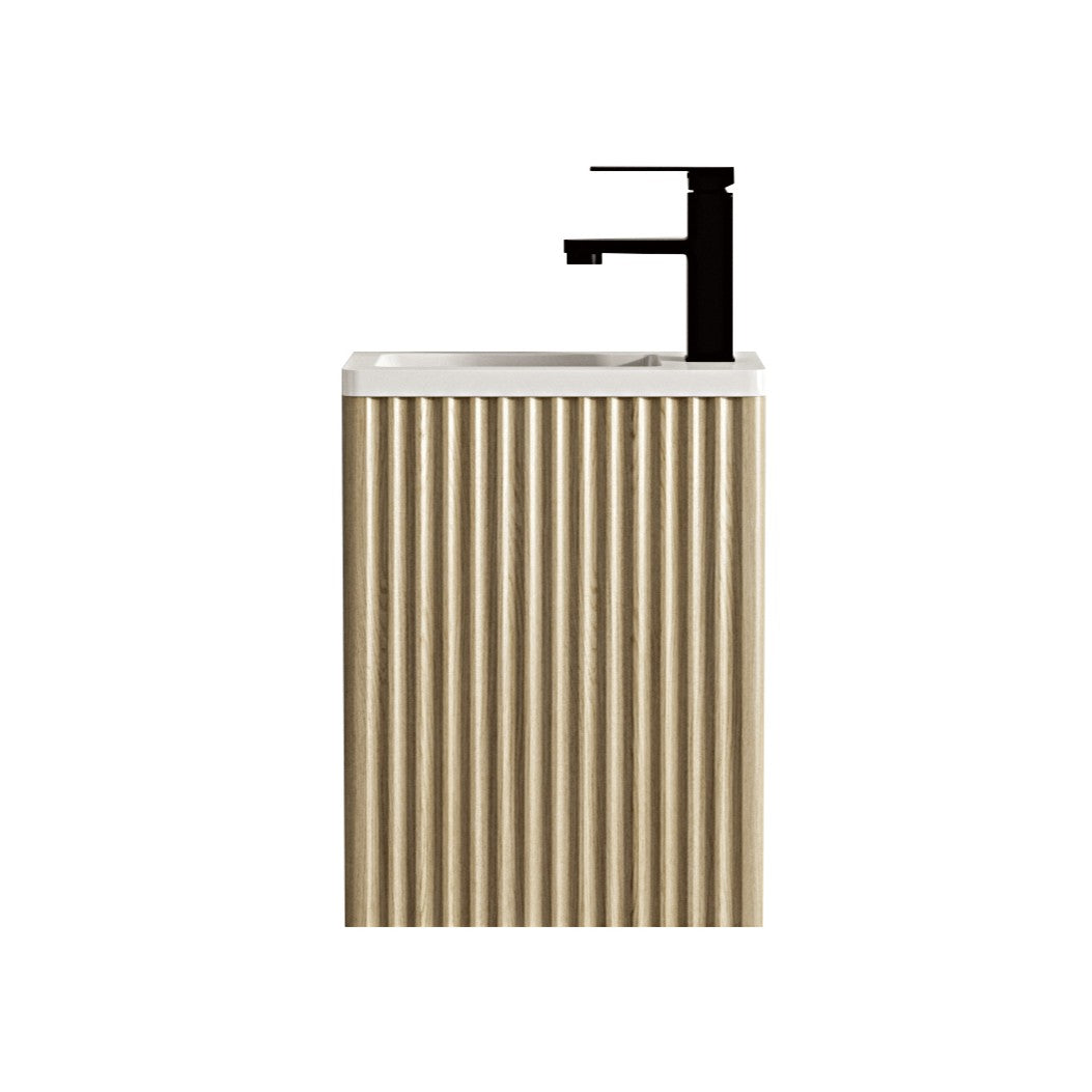 400mm Wall-Hung Cabinet - Natural Oak