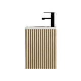 400mm Wall-Hung Cabinet - Natural Oak