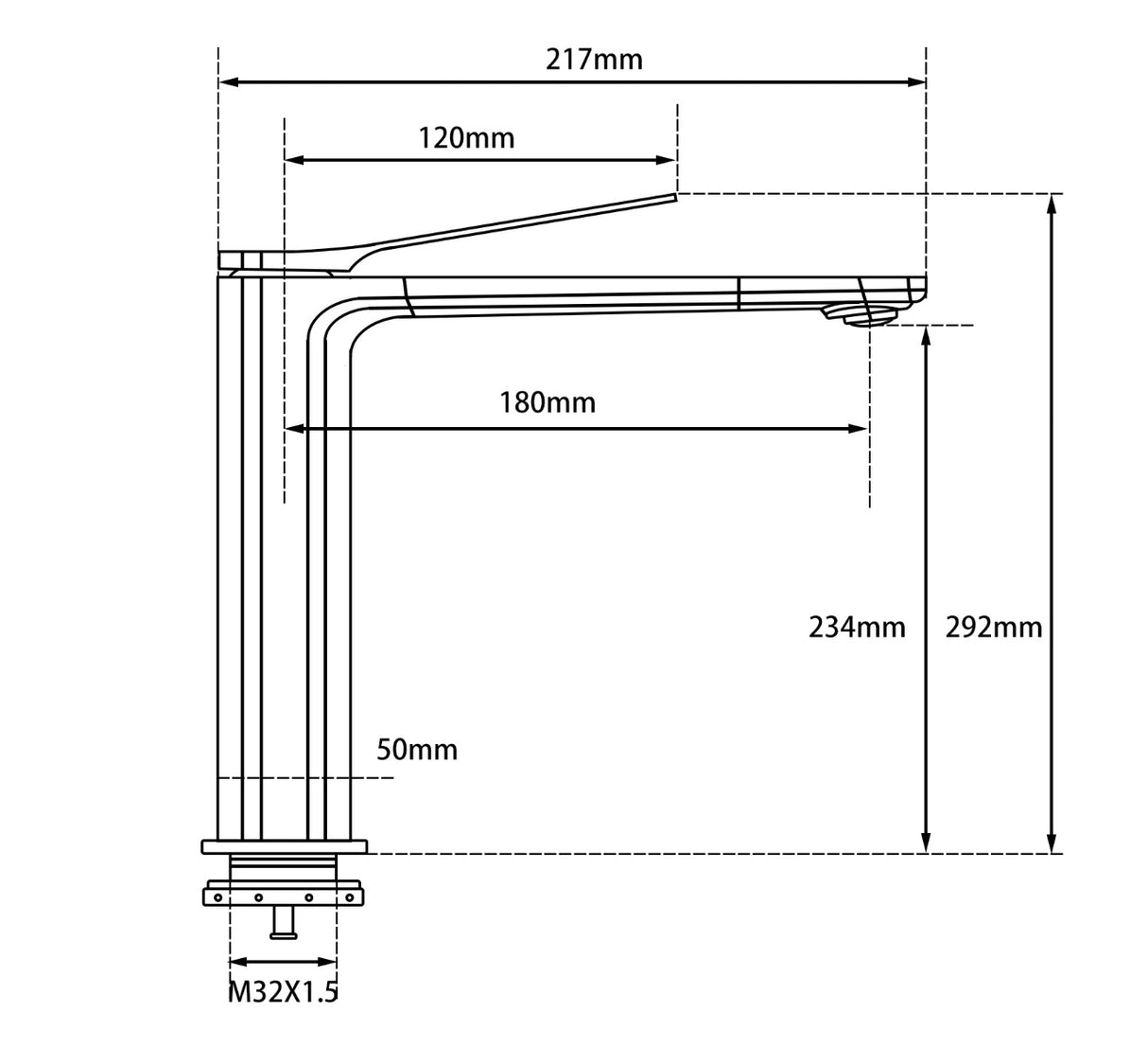 RUSHY - Brushed Gunmetal Basin Mixer