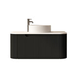 900mm Wall-Hung Cabinet - Matt Black