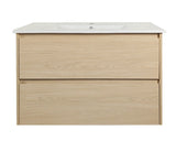 900mm Wall-Hung Vanity - Tas Oak