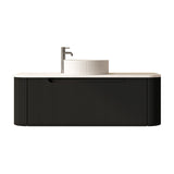 1200mm Wall-Hung Cabinet - Matt Black