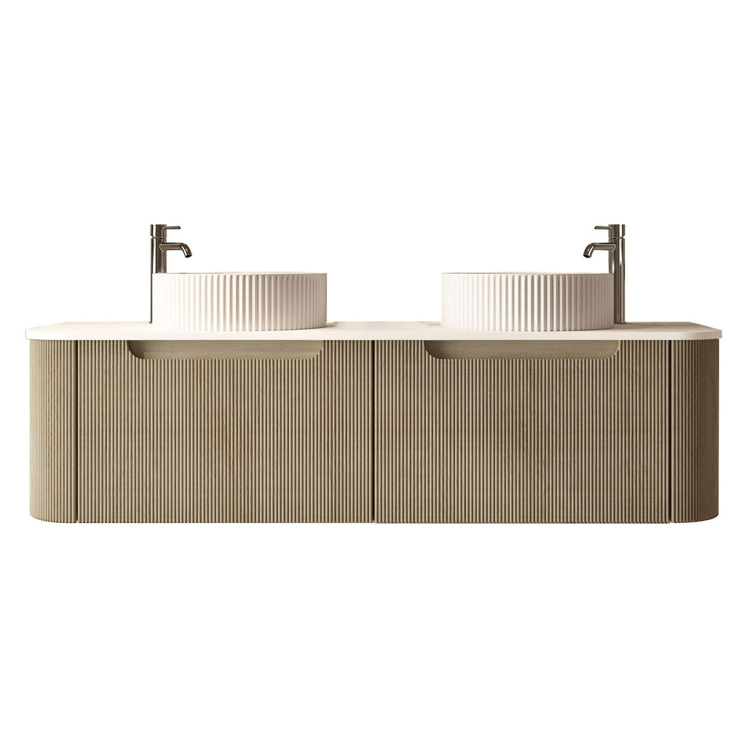 1500mm Wall-Hung Cabinet - Bur Oak