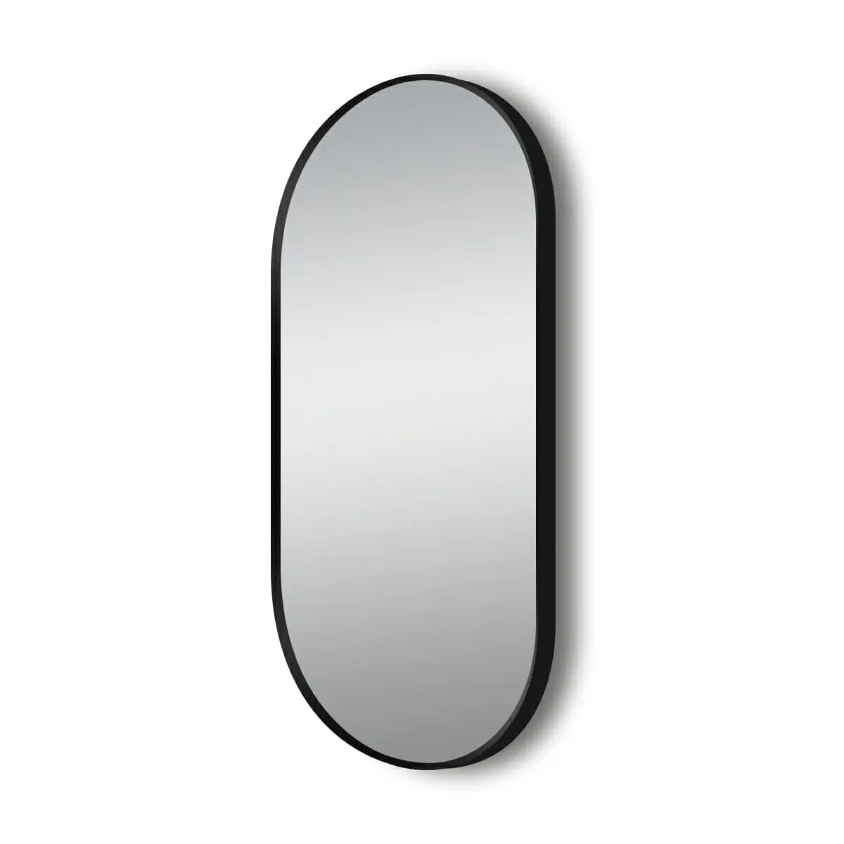 500x1000mm Matte Black Framed LED Dressing Mirror