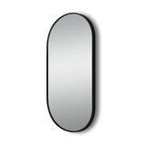 500x1000mm Matte Black Framed LED Dressing Mirror
