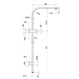 Chrome Shower Rail