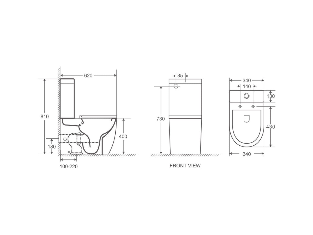 Cera Back-to-Wall Toilet Suite