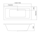 Mira Insert & Island Bathtub - Gloss White