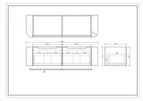 1500mm Wall-Hung Cabinet - Matt White