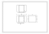 600mm Wall-Hung Cabinet - Bur Oak
