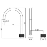 MOON - Brushed Nickel Swivel Basin Mixer