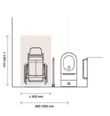 Pani Care-Accessible Back-to-Wall Toilet
