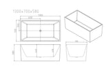 Orta Multi-Fit Freestanding Bathtub - Gloss White