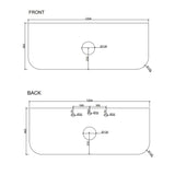1200mm Wall-Hung Cabinet - Matt White