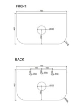 750mm Wall-Hung Cabinet - Matt White