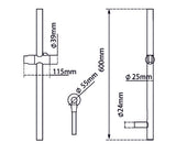 Chrome Shower Rail