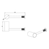 CADDENCE - Brushed Nickel Single Toilet Paper Holder