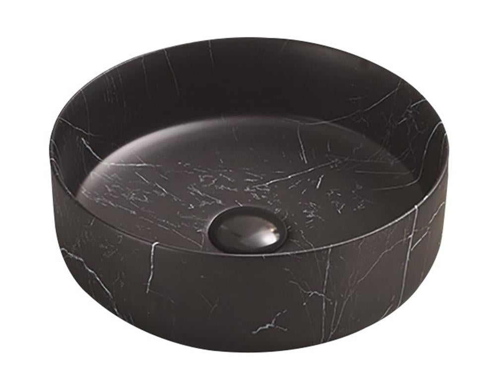 Art Basin Matte Black Marble