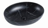 Matte black marble