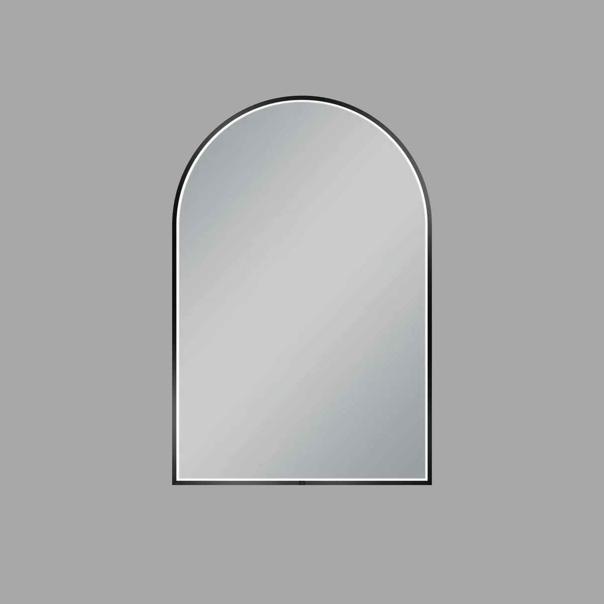 600x900mm Matte Black Framed LED Mirror